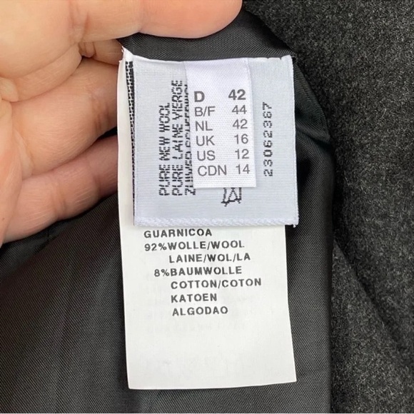 Louis Feraud Virgin wool floral embroidery jacket size 12 - Picture 9 of 12